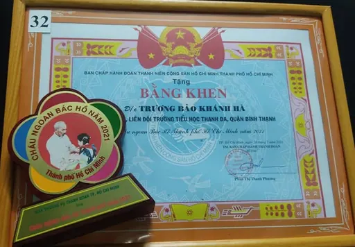 Đạt danh hiệu “Cháu ngoan Bác Hồ” cấp TP.HCM năm học 2020 – 2021